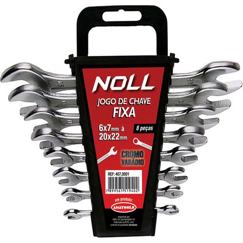 Jogo de chaves fixas 6 peças 6-17 mm Noll 407,0003