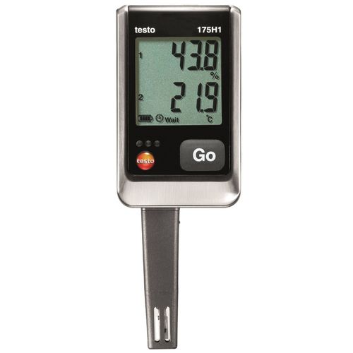 Data-logger Automático Temperatura -20 a +55 °C e Umidade 0 a 100 %RH com Sensor IP54 testo 175 H1 TESTO 0572 1754