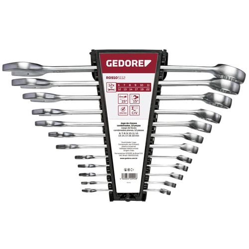 Jogo chave combinada 6-22 mm 12pcs 3300992 Gedore red R09105112