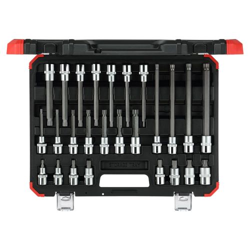 Jogo chave soquete 1/2 multidentadas XZN 26 pcs 3301574 Gedore red R68003026