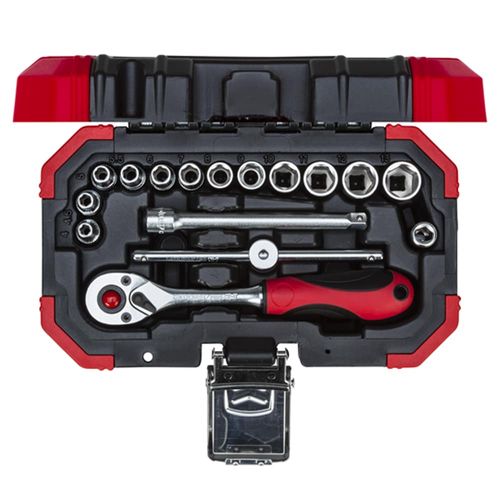 Jogo soquete 1/4 sextavado 4-13 mm 16pcs 3300050 Gedore red R49003016