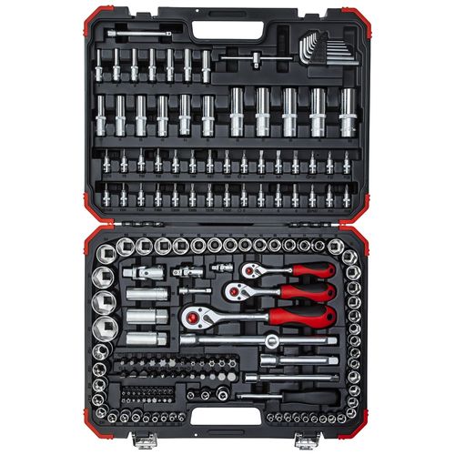 Jogo soquete 1/4+3/8+1/2 sextavado 172pcs 3300058 Gedore red R45603172