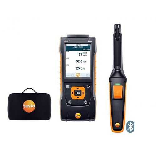 Kit de CO2 de qualidade do ar interno Testo 440 com Bluetooth Testo 0563 4405