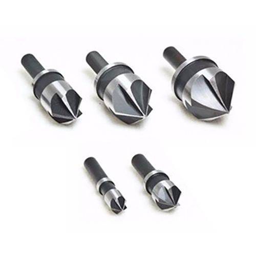 Jogo De Escareador Aço Rápido 5 Pçs 1/4'' A 3/4'' Rocast 250,0006
