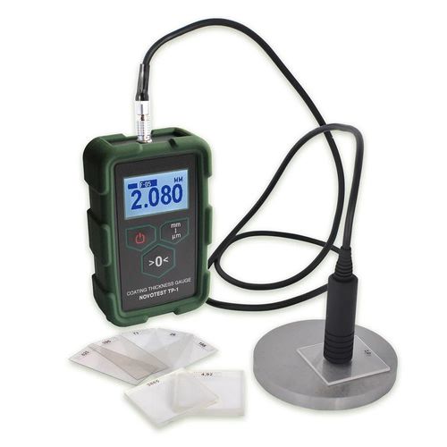 Medidor de espessura de camadas digital portátil base ferrosa e não ferrosa com sensor M-30 faixa de medição 1-30 mm NOVOTEST TP-1M+M-30FNF