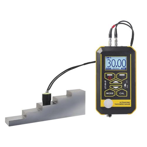 Medidor de espessura ultrassônico IP65 sonda de 10 Mhz P112-10-6 faixa de medição 0,8-30mm NOVOTEST UT-1M-10-10