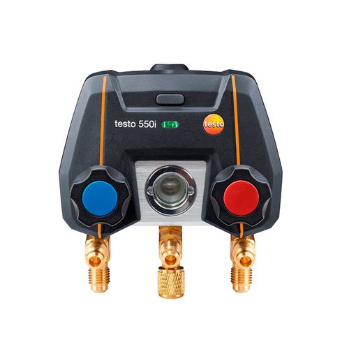 Manifold digital controlado por aplicativo com Bluetooth e bloco de válvula de 2 vias ref 0564 2550 Testo 550i