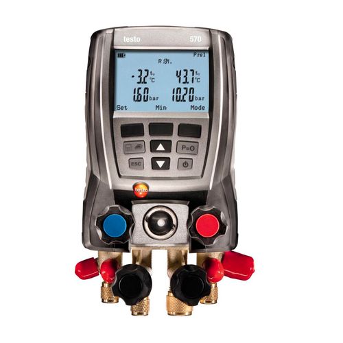 Manômetro digital Manifold 1 Sonda temperatura ref. 0563 5701 Testo 570-1 KIT