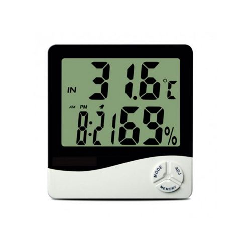 Termo-Higrômetro Digital Capacidade Temperatura -10°C~+50°C Umidade Relativa 20 a 99%UR Tela LCD Incoterm 9690.02.0.00
