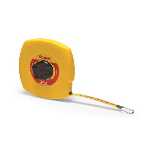 Trena aço longa Linear amarela de Aço 15 Metros STARRETT KTS510-15M-S