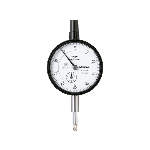 Relógio Comparador Capacidade 10mm Resolução 0,01mm C/ Tampa Lisa Mitutoyo 2046AB