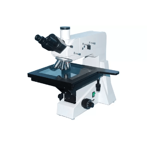 Microscópio Metalúrgico Vertical Refletido Trinocular de Campo Amplo C/ Dispositivo Polarizado NOVOTEST.BR iMet-221