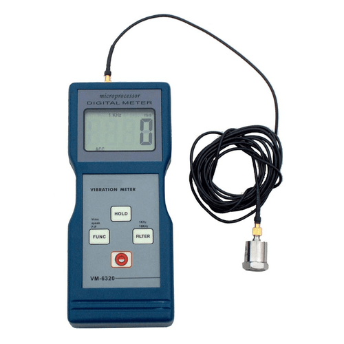 Medidor de Vibração Portátil com Faixa de 0,01 a 200mm/s e Medição Simultânea de Aceleração, Velocidade, Deslocamento e Frequência NOVOTEST.BR VM-6320