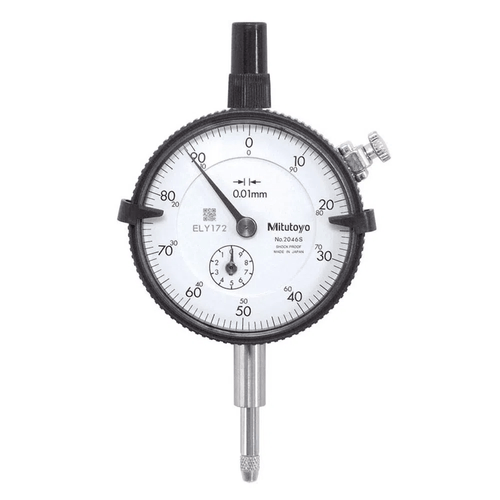 Relógio Comparador Alcance 10mm/0,01mm Anti-Choque com Tampa Traseira com Orelha Mitutoyo 2046A-09