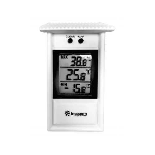 Termômetro Digital Portátil Alcance -30 °C a 60 °C Resolução 0.1°C com Proteção Plástica Incoterm 7426.02.0.00