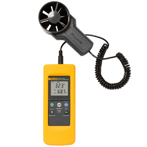 Anemômetro de Palhetas Faixa 0,40 a 25,0 m/s Resolução 0,01 m/s Fluxo de Ar CMS (m3/s) e CFM (ft3/m) Fluke 925