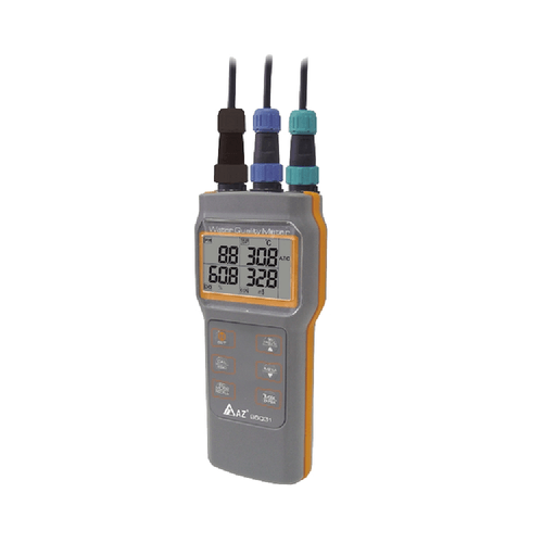 Medidor Multiparâmetros (Ph, Condutividade, Salinidade, DO e Temperatura) IP67 com 3 Sondas NOVOTEST.BR VZ86031AZ3