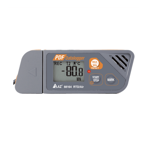 Data Logger para Temperatura Alcance -30 a 70°C / 0,1°C USB Sensor RTD Pt1000 NOVOTEST.BR VZ88164AZ