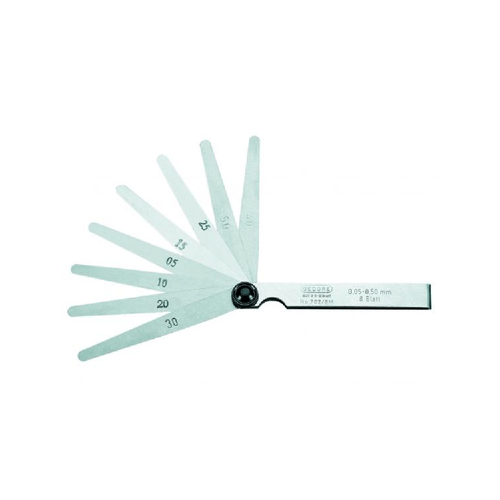 Calibre de Folga com Lâmina de Comprimento 100mm com 8 Lâminas (0,03 a 0,10mm) 050.471 Gedore 702-88