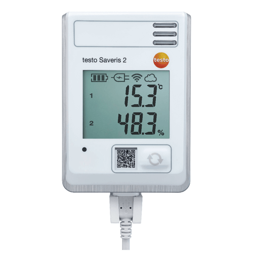 Data Logger com Sensor Interno de Temperatura/Umidade e Conexão Wifi Testo Saveris 2 H1 TESTO 0572 2034