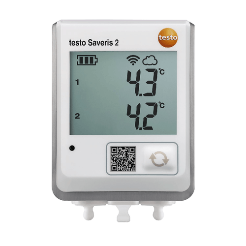 Data Logger com 2 Conexões para Sensores de Temperatura e Conexão Wifi Testo Saveris 2-T2 TESTO 0572 2032