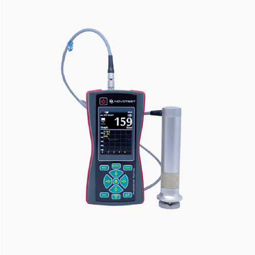 Durômetro Portátil Digital Conexão Bluetooth Sonda 10N UCI ASTM/A1038 Interface USB e Câmera NOVOTEST T-U3-10N-BT