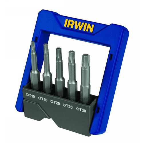 Jogo de Pontas Power Bits Torx : T10, T15, T20, T25, T30 5 Peças - Estojo de Bolso IRWIN 1865328