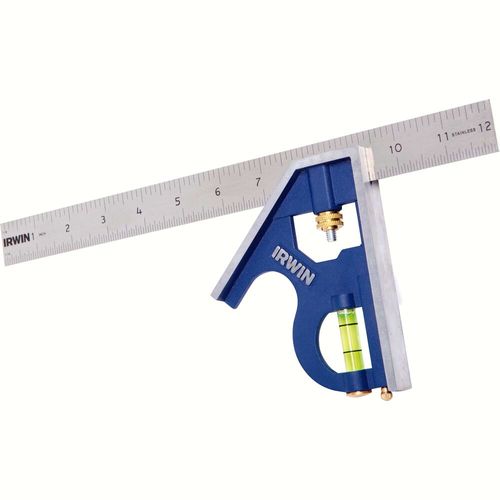 Esquadro Combinado 45° e 90° Profissional Lâmina de Aço Inoxidável 152 mm /6´´ IRWIN 1884634