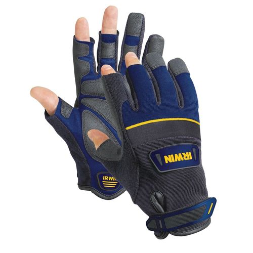Luva Profissional para Carpinteiro Ou Marceneiro 3 Dedos Vazados IRWIN 432003
