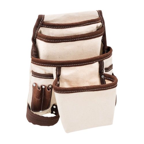 Pochete para Ferramentas em Lona com 5 Bolsos, Portatrena, Porta-Chaves e Clipe Multifunção IRWIN IW14090