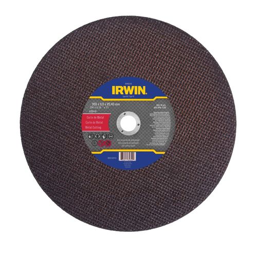 Disco de Corte Alto Desempenho Metal 14´´ X 3,0 mm X 1´´ IRWIN IW401141