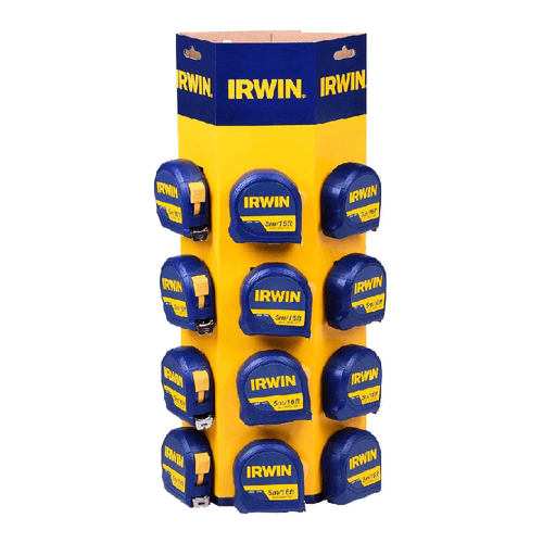 Exposição de Balcão Display com 12 Trenas de 5M IRWIN IW45929