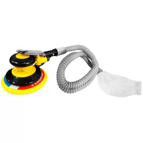 Lixadeira Pneumática 6'' com Aspiração Profissional Pressão 6,3Kg/cm2 (90PSI) Entrada 1/4'' NPT 11.000RPM Puma AT7106AP