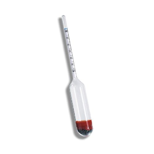 Densímetro massa especifica 1,000/1,060:0,001G/ml 160+5mm Calibrado a 20°C Incoterm 5630