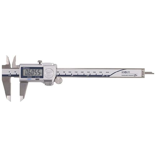 Paquímetro Digital Coolant Proof IP-67 0-150mm 0,01mm 0-6'' 0,0005'' com Saída SPC Mitutoyo 500-762-20