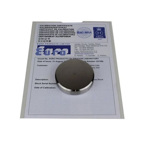 Bloco Padrão de Dureza Faixa 50 HRA com Certificado ISO/IEC 17025:2017 Novotest.br 50HRA
