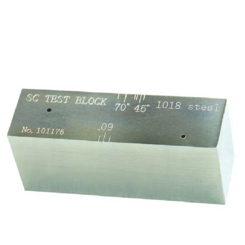 Bloco padrão para calibração de medidor de espessura por ultrassom ASTM E164 Novotest.br ULCA-20009