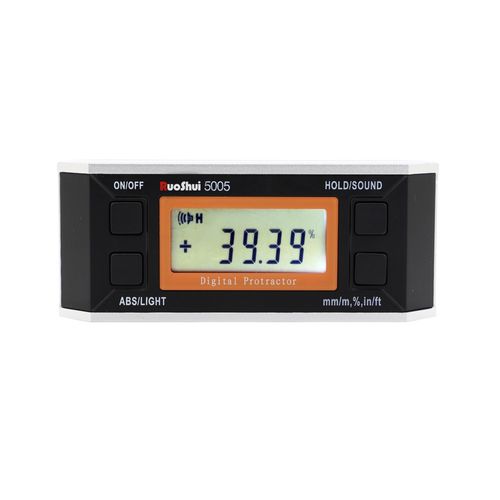 Inclinômetro digital Resolução 0,05° Precisão: 0° & 90°(<0.1°) Victor-Ruoshui 5005