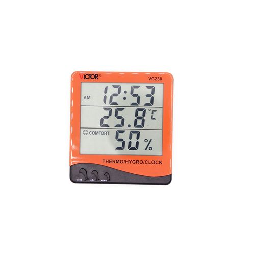 Termo-higrômetro digital 0-50°C Res 0,1°C Victor-Ruoshui 230