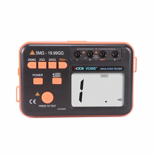 Testador de isolamento 2500V Victor-Ruoshui 60D+