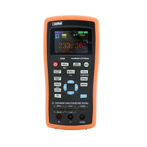 Medidor LCR portátil 120Khz LCRZ Precisão 0,4% Gravação de dados Tela TFT 5 Digitos Victor-Ruoshui 4080