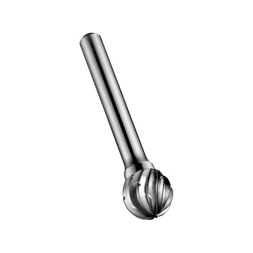 Lima Rotativa Metal Duro Esférico (formato D) com quebra-cavaco Diâmetro 8,0 mm para preparação de solda em aço e aço fundido Dormer P7078.0X6.0