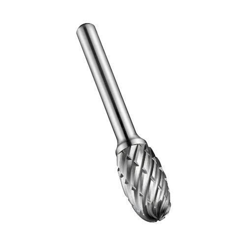 Lima Rotativa Metal Duro Oval formato E c/ quebra-cavaco 12,7mm p/ contorno de cantos arredondados em aço e aço fundido Dormer P70912.7X6.0
