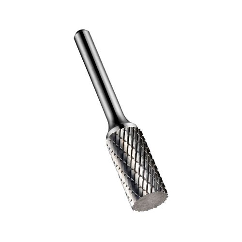 Lima Rotativa Metal Duro Cilíndrica s/ Corte no Topo formato A 6,3mm p/ aço fundido, aço inoxidável, ferro fundido, cobre Dormer P8016.3X3.0