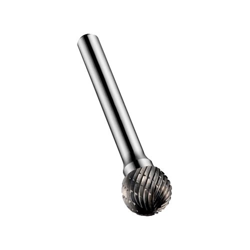 Lima Rotativa Metal Duro Esférica formato D 12,7mm p/ aço fundido, aço inoxidável, ferro fundido, cobre ou ligas de cobre Dormer P80712.7X6.0