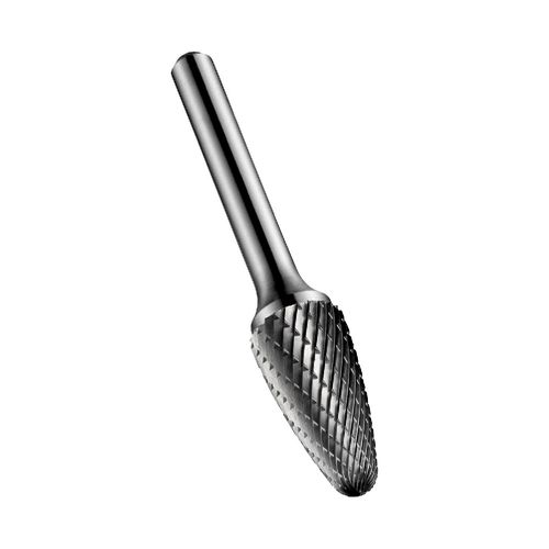 Lima Rotativa Metal Duro Árvore Arredondada formato F 8,0mm p/ aço fundido, inoxidável, ferro fundido, cobre ligas cobre Dormer P8118.0X6.0