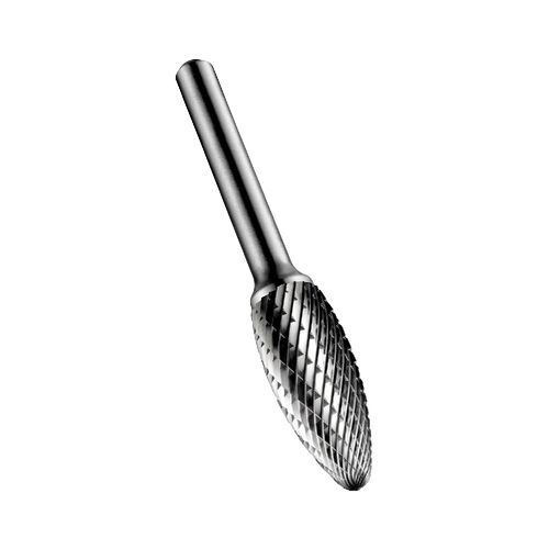 Lima Rotativa Metal Duro Labareda formato H 8,0mm p/ preparação de solda em aço inoxidável, ferro fundido, ligas cobre Dormer P8158.0X6.0