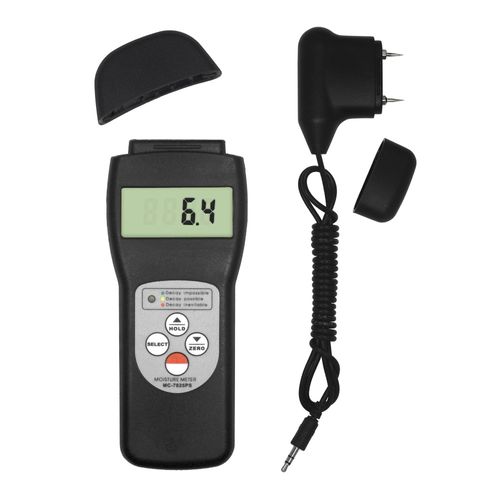 Medidor de umidade sensor indutivo e agulha 0~80% Novotest.br MC-7825PS