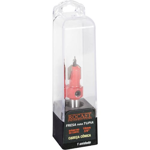 Fresa para tupia Cabeça cônica 3/8” x 5/16” Rocast 91,0016
