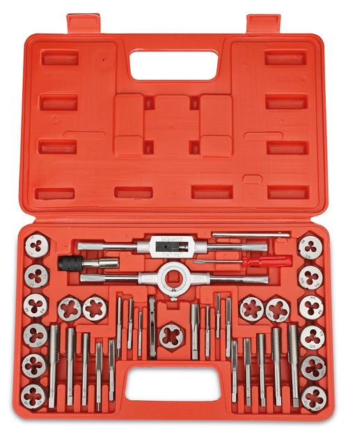 Kit para roscar em aço liga – WS 7/64"-1/2" UNC - UNF 40 peças Rocast 94,0004